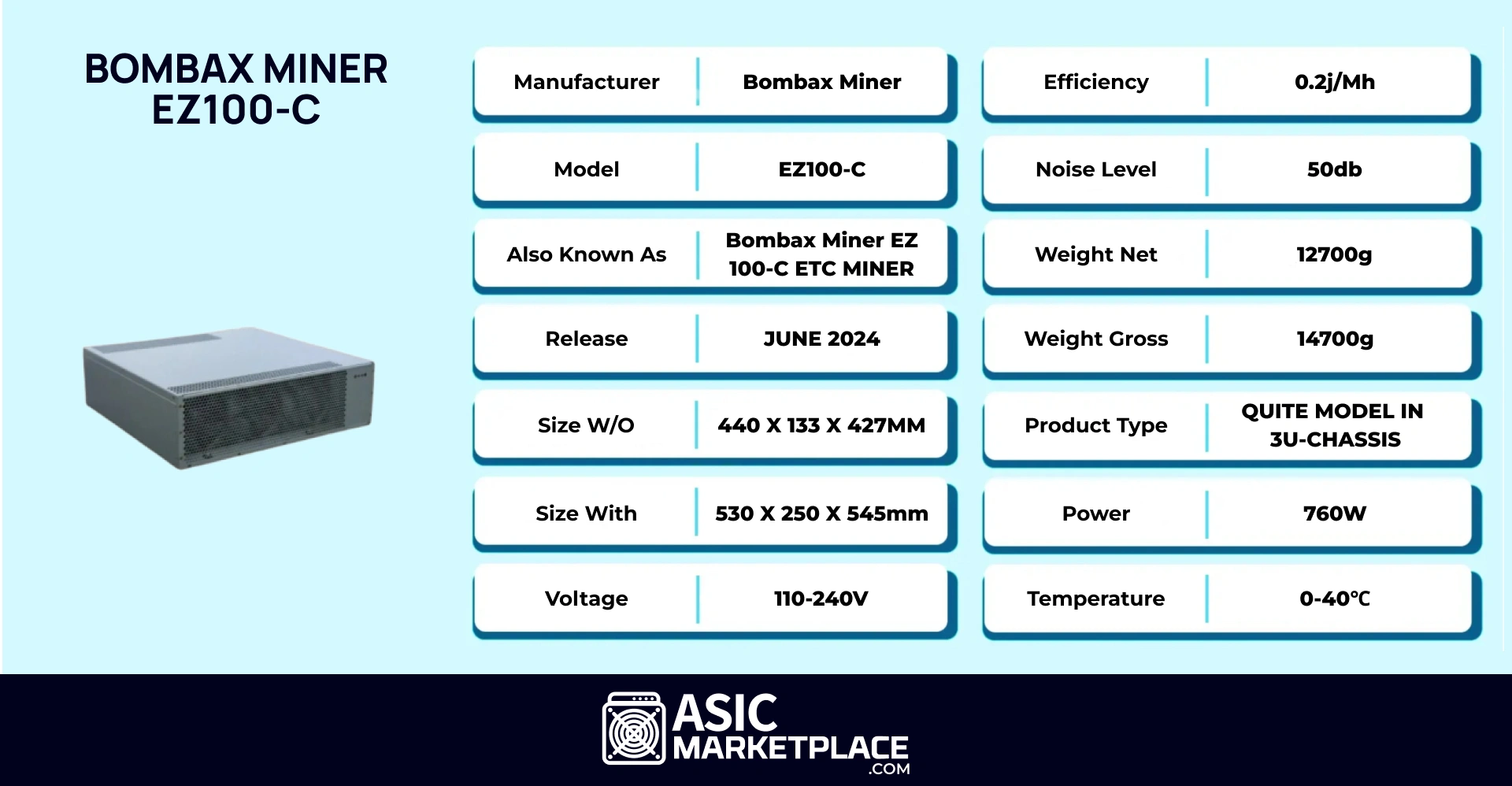 Bombax Miner EZ100-C