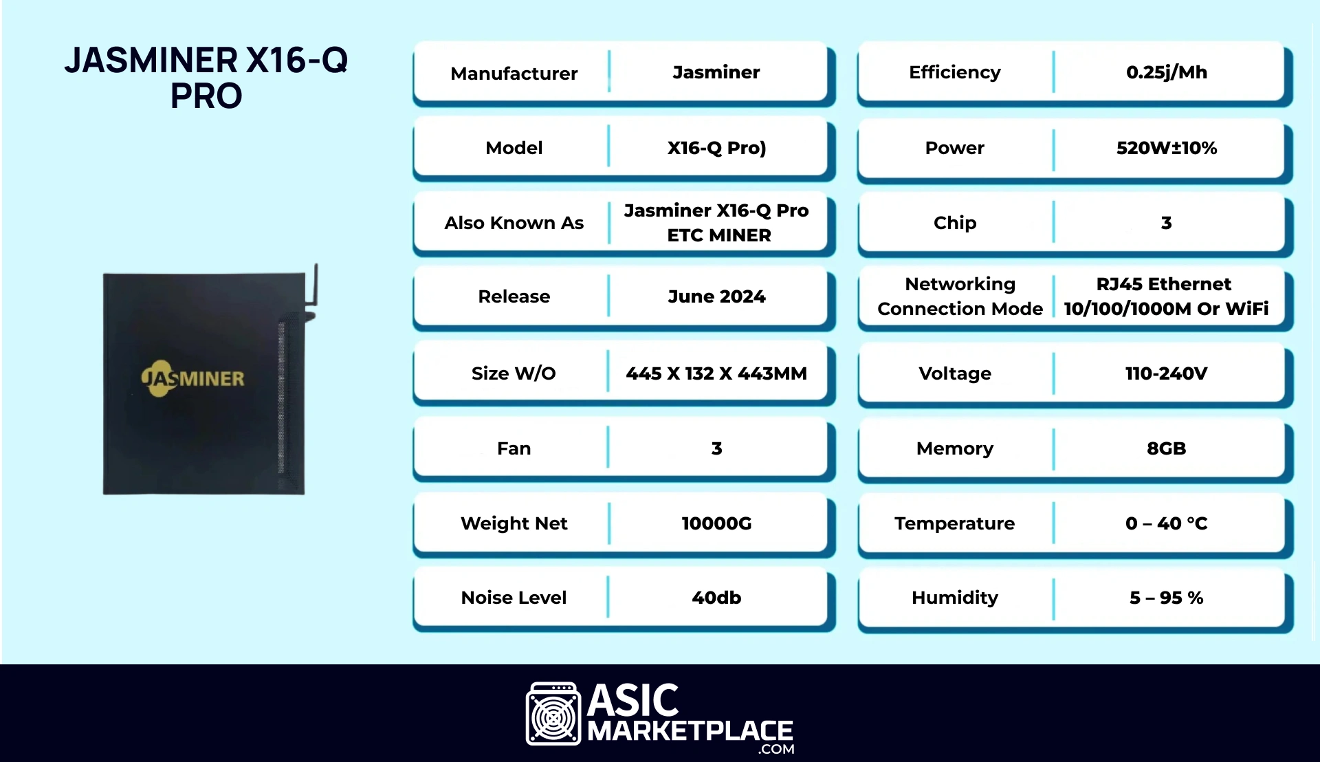 Jasminer X16-Q Pro