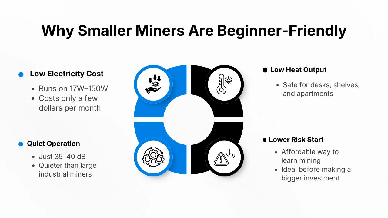 Why Smaller Miners Are Beginner-Friendly