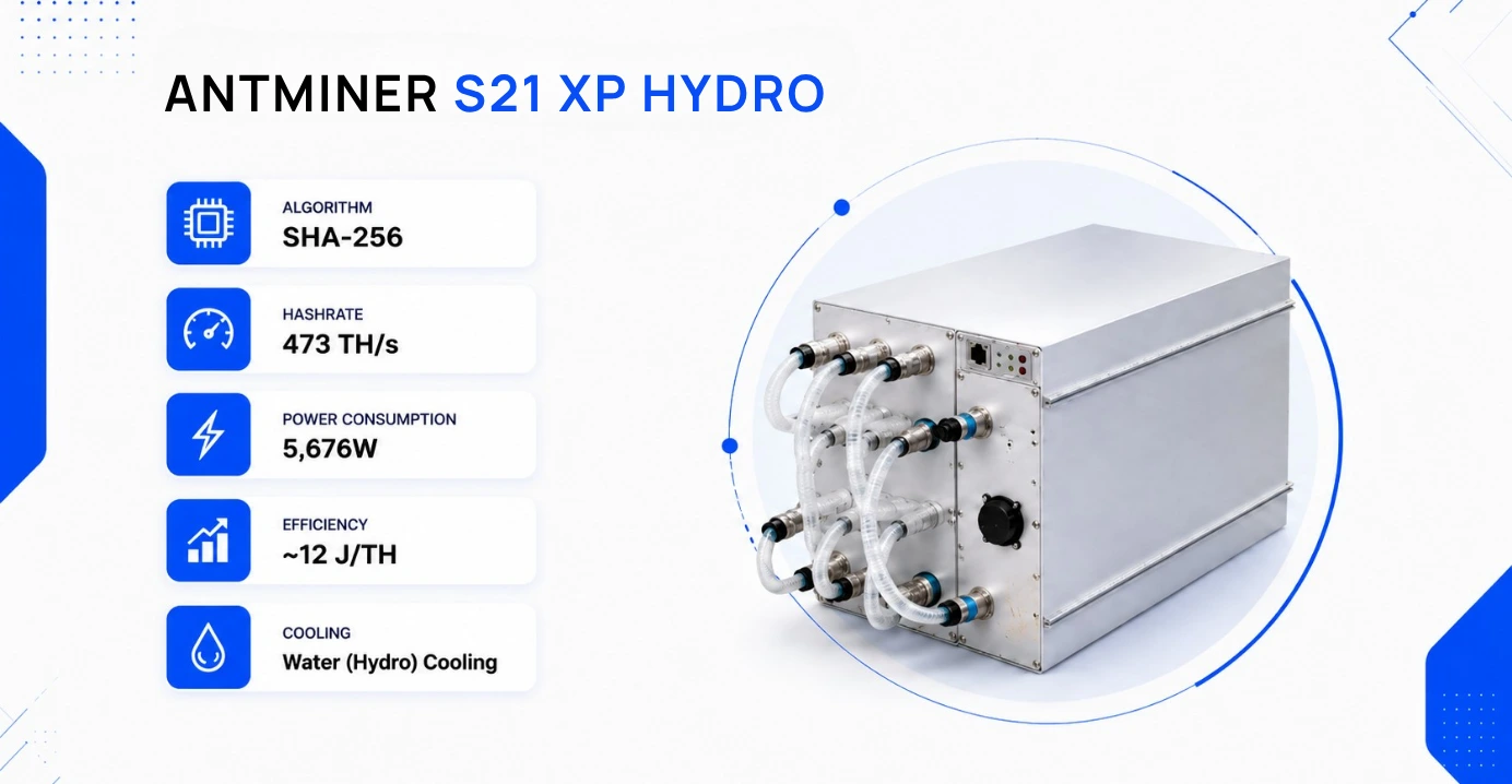 Antminer S21 XP Hyd specs