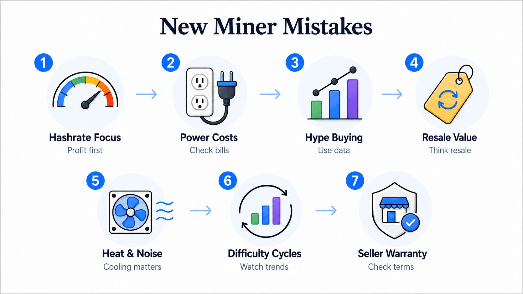 common mistakes new miners make