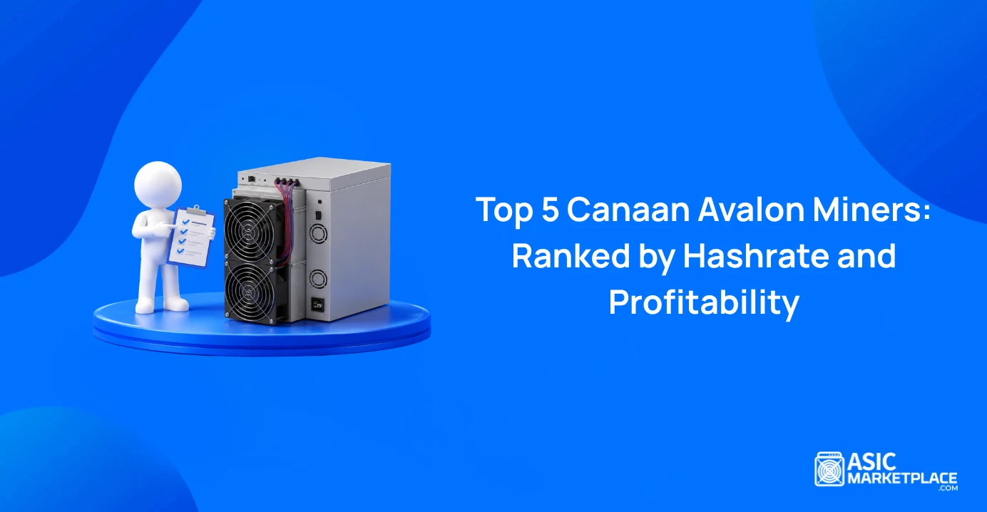 Top Canaan Avalon miners ranked by hashrate and profitability