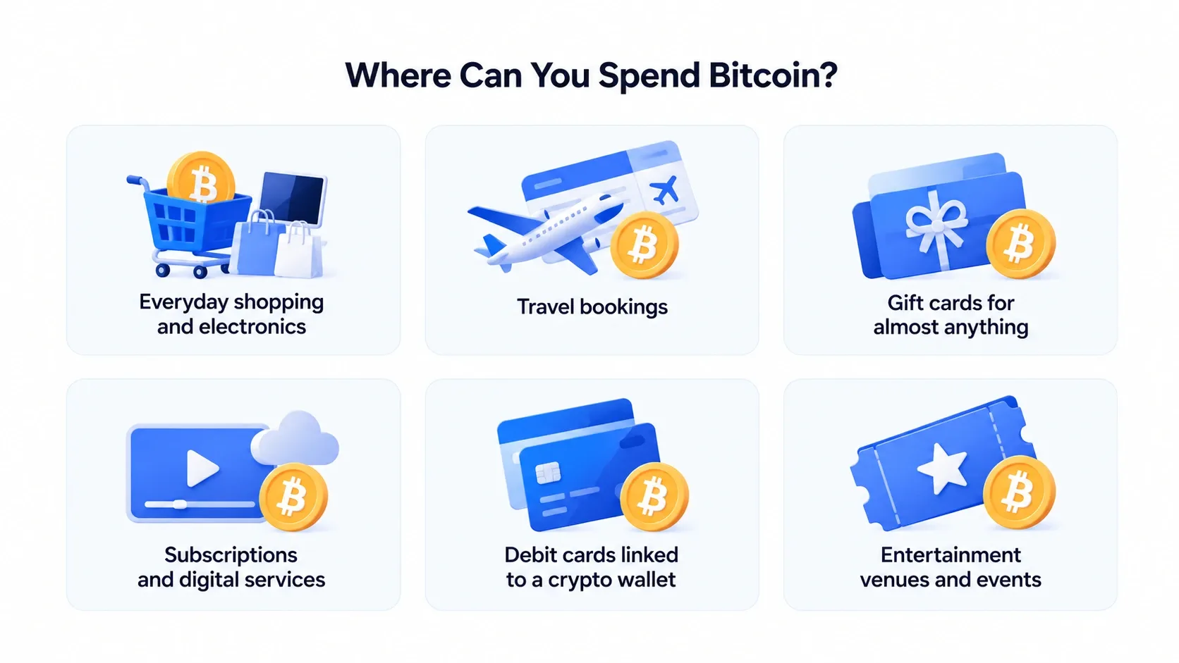 Best Real-World Places to Use BTC as Payments